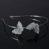 Butterfly Headbands Hairband Rhinestone Headpieces for Women Girls Hair Styling