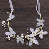 Butterfly Ribbon Headbands Bride Wedding Hair Jewelry