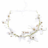 Butterfly Ribbon Headbands Bride Wedding Hair Jewelry