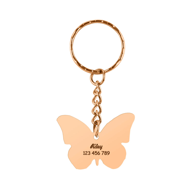 Butterfly Keychain Name Insect Car Female Bag Pendant Phone Pendant Jewelry Gift