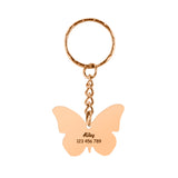 Butterfly Keychain Name Insect Car Female Bag Pendant Phone Pendant Jewelry Gift