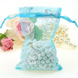 Butterfly Lake Bronzing Organza Jewelry Bags 100pcs/lot