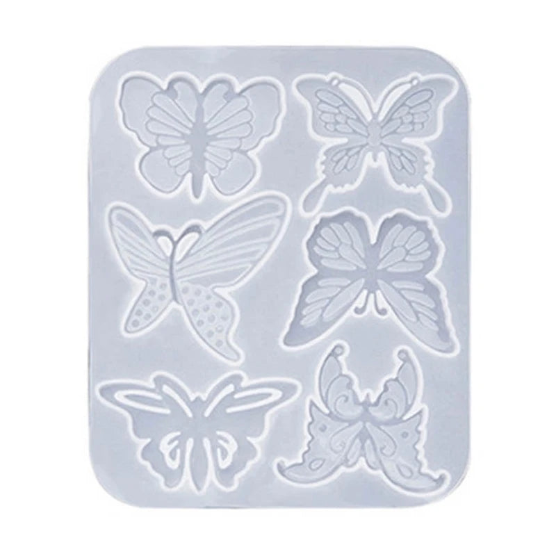 Butterfly Leaves Bow Earring Pendant Silicone Mold DIY Charms Key Chain Mould