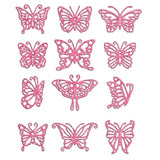 Butterfly Metal Cutting Dies 12 Butterflies Cuts Die Embossing Stencils