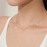Butterfly Necklace & Rose Pave 5 Butterfly Necklace Bohemian Jewelry Christmas