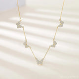 Butterfly Necklace & Rose Pave 5 Butterfly Necklace Bohemian Jewelry Christmas