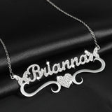 Butterfly Necklace Name Necklace - Personalized Jewelry Stainless Steel Necklace