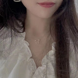 Butterfly Necklace with Zircon Animal Choker Party Gift