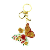 Butterfly Pendant Crystal Epoxy Resin Mold Keychain Jewelry Silicone Mould