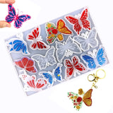 Butterfly Pendant Crystal Epoxy Resin Mold Keychain Jewelry Silicone Mould