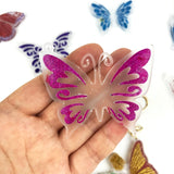 Butterfly Pendant Crystal Epoxy Resin Mold Keychain Jewelry Silicone Mould