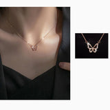 Butterfly Pendant Necklace Women Clavicle Chains Korea Accessories