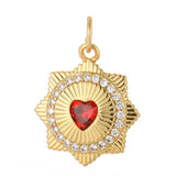 Butterfly Red Heart Greek Eye Charms for DIY Jewelry