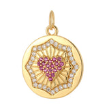Butterfly Red Heart Greek Eye Charms for DIY Jewelry