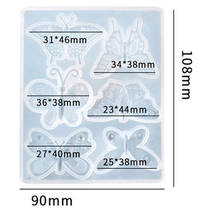 Butterfly Resin Molds Pendant Silicone Casting Kit Epoxy UV Resi