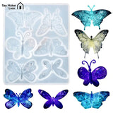 Butterfly Resin Molds Pendant Silicone Casting Kit Epoxy UV Resi