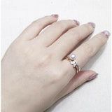 Adjustable Butterfly Ring Base for Pearls Crystals Agate