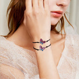 Butterfly Rope Bracelets Couples Relationship Bracelets Adjustable Rope