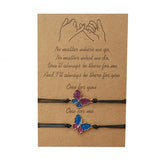 Butterfly Rope Bracelets Couples Relationship Bracelets Adjustable Rope