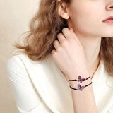 Butterfly Rope Bracelets Couples Relationship Bracelets Adjustable Rope