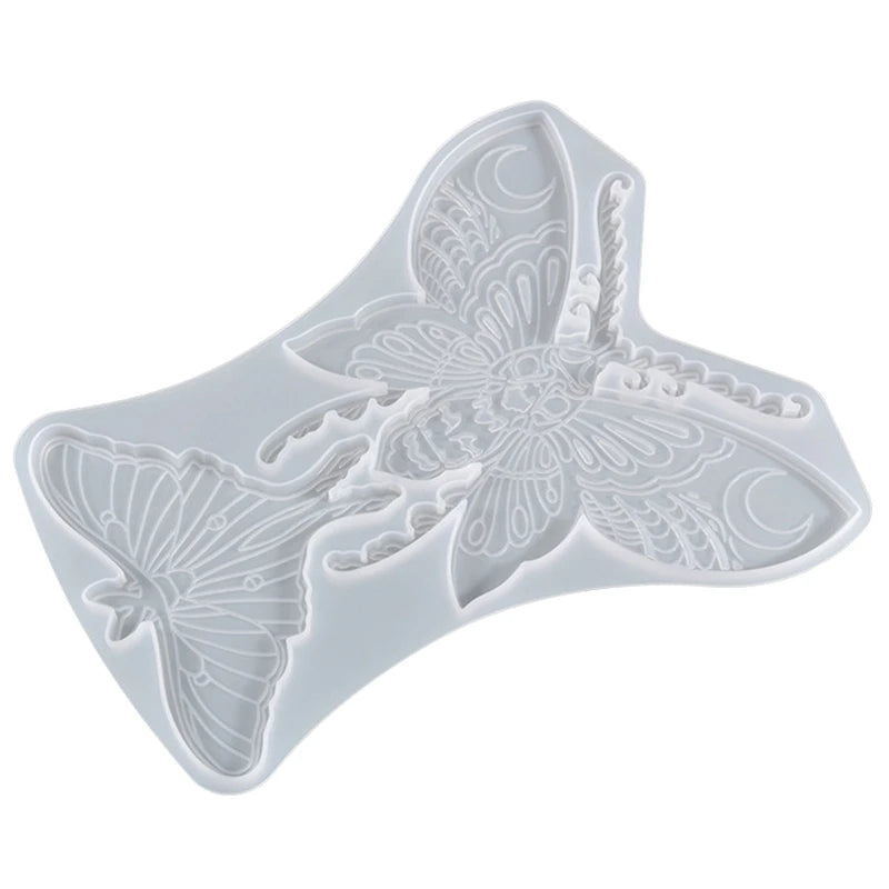 Butterfly Shape Coaster Molds Resin Casting Craft DIY Soft Silicone Mould