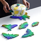 Butterfly Shape Coaster Molds Resin Casting Craft DIY Soft Silicone Mould