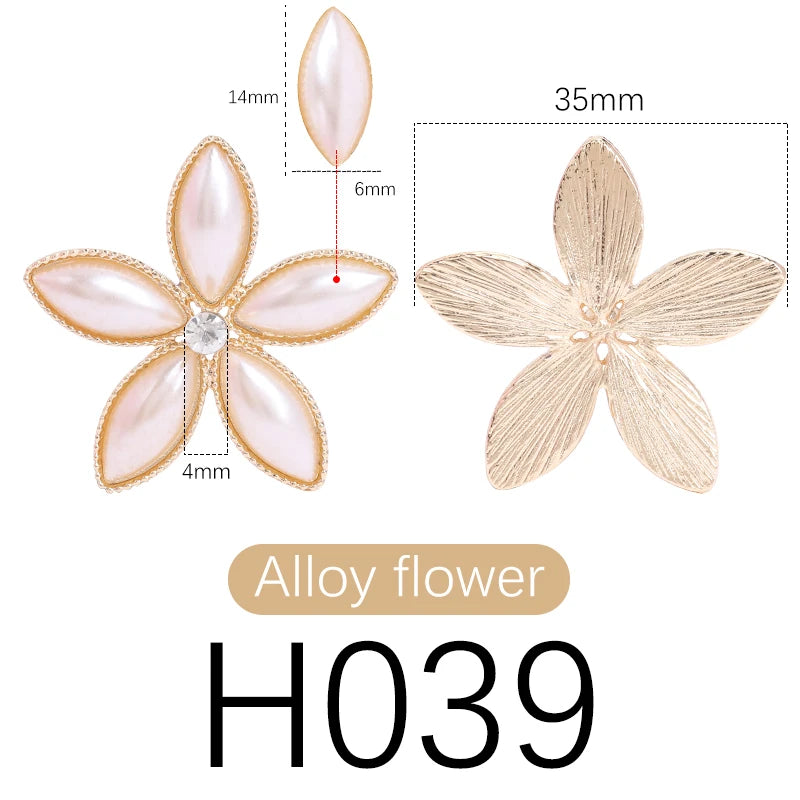 Butterfly Shape Pearl Claw Sets Pointback Shoes Decoration