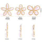 Butterfly Shape Pearl Claw Sets Pointback Shoes Decoration