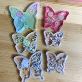 Butterfly Shape Quicksand Pendant Crystal Epoxy Resin Mold Jewelry Keychain