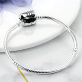 Butterfly Zircon 925 Silver Bracelet Snake Chain Charm Gift