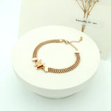 Butterfly Stainless Steel Chain Bracelet for Women