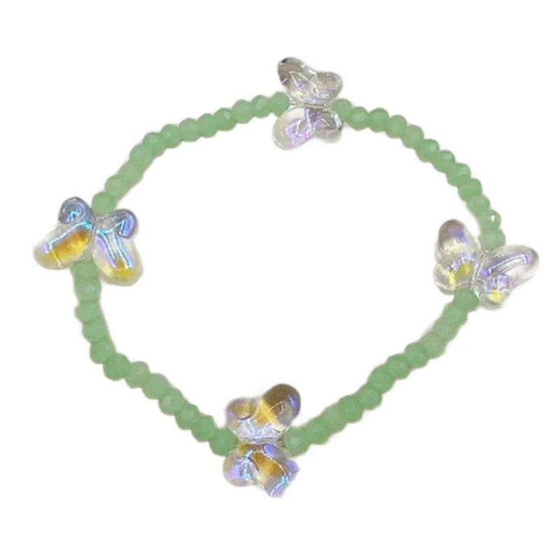 Butterfly Star Heart Tulips Stretch Beaded Bracelet Wristband
