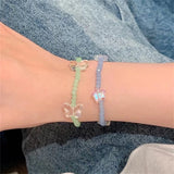 Butterfly Star Heart Tulips Stretch Beaded Bracelet Wristband