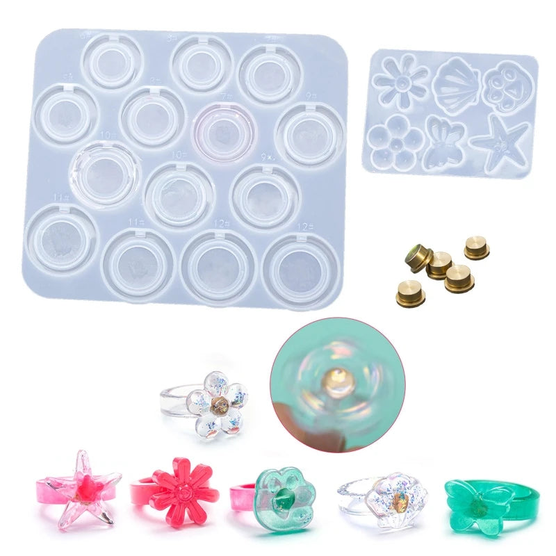 Butterfly Star Shell Flower Pendant Silicone Mold Kit