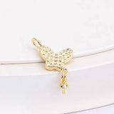 Butterfly Style Pendant Mount Base for 5-20mm Pearls Stones Beads