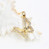 Butterfly Style Pendant Mount Base for 7-8mm Pearls