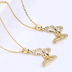 Butterfly Style Pendant Mount Base for 7-8mm Pearls