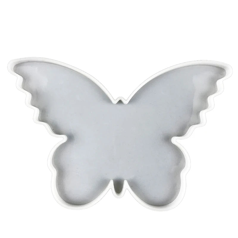 Silicone Butterfly Tea Tray Coaster Mold with Storage Rack