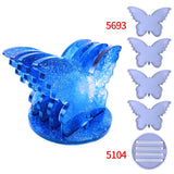 Silicone Butterfly Tea Tray Coaster Mold with Storage Rack