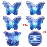 Silicone Butterfly Tea Tray Coaster Mold with Storage Rack