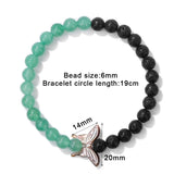 Mother Of Pearl Charm Bracelet Natural Stone Beaded Bangle