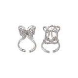 Butterfly Sense Nail Ring Female Niche Cold Wind Light Net Red Joint Ring