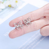 Sweet Butterfly Ear Clip, 925 Silver Jewelry