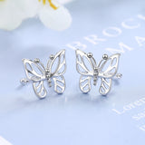 Sweet Butterfly Ear Clip, 925 Silver Jewelry