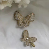 Butterfly Pearl Monogram Hair Clip
