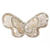 Butterfly Pearl Monogram Hair Clip