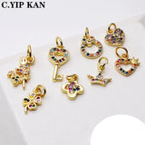 Butterfly Pendant Crown of Love Charms Necklace Accessories