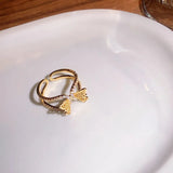 Vintage Butterfly Ring for Women, Senior Sense Light Niche Delicate Index Finger
