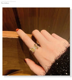 Vintage Butterfly Ring for Women, Senior Sense Light Niche Delicate Index Finger