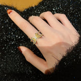 Vintage Butterfly Ring for Women, Senior Sense Light Niche Delicate Index Finger